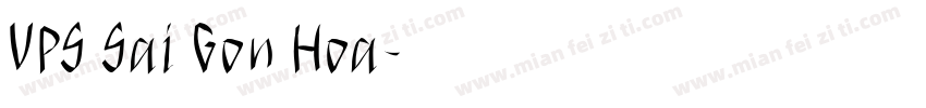 VPS Sai Gon Hoa字体转换